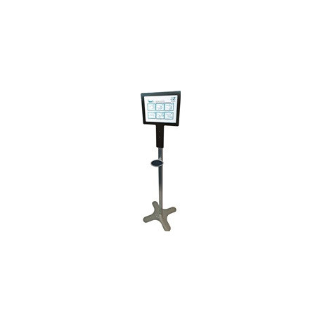 Distributeur de désinfectant pour colonne Banio hauteur environ 1,46 m acier inoxydable BANIO