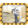 Miroir de sécurité/circulation H600xB800mmplastique jaune/noir ca110 degrés 22m