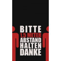 Paillasson A 1,5 m distance rouge/noir PA L1500xB900xS6mm MILTEX