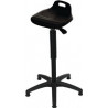Assis debout, mousse intégrale polyuréthane, réglage de la hauteur d'assise 570-820 mm, base en plastique avec patins de sol