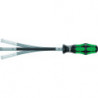 Tournevis porte embouts 393 S 1/4 pouce avec aimant et circlip -L.173,5mm Kl.flex.3K-Poignée WERA
