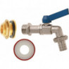 Kit de connexion vanne, laiton, 1/2 pouce dimension nominale mm 13 filetage extérieur 3/4 pouce dimension nominale 1/2 pouce GEKA