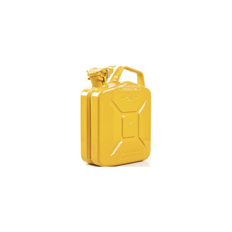 Bidon de carburant 5l Jaune zinc RAL 1018 tôle dacier-L230xB120xH310mm VALPRO