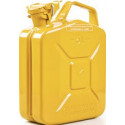 Bidon de carburant 5l Jaune zinc RAL 1018 tôle dacier-L230xB120xH310mm VALPRO