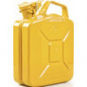 Bidon de carburant 5l Jaune zinc RAL 1018 tôle dacier-L230xB120xH310mm VALPRO