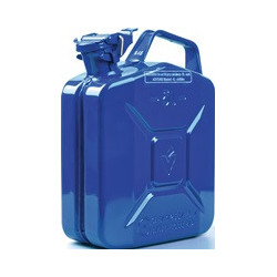 Bidon de carburant 5l Bleu RAL 5005 tôle dacier-L230xB120xH310mm VALPRO