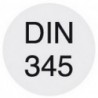 Foret hélicoïdal à queue cône morse, en acier à coupe rapide, type N, DIN 345, profil rectifié, surface traitée à la vapeur, Ø h8 : 30,75 mm