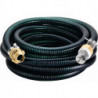 Jeu de tuyaux d'aspiration de 5 m de tuyau D. Raccord de tuyau de 25,4 (1 pouce) mm-D. 25,4 (1 pouce) mm 5000 mm METABO