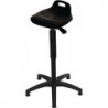 Assis debout, mousse intégrale polyuréthane, réglage de la hauteur d'assise 570-820 mm, base en plastique avec patins de sol