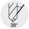 Foret hélicoïdal à queue cône morse - extra-long, en acier à coupe rapide, type TF, DIN 1870, profil rectifié, Ø h8 : 20,0 mm, Long. totale 490 mm