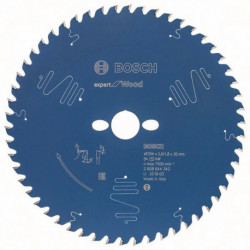 Lame pour scie circulaire Ext 254mm Z.54 WZ Percage 30mm Larg coupe.2,6mm HM BOSCH