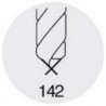 Foret à pointer CN en carbure monobloc, à queue cylindrique, 145°, surface sans revêtement, Ø h6 : 8 mm, Long. de goujure 21 mm, Long. totale 79 mm