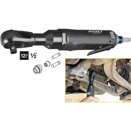Tournevis à cliquet à air comprimé 9022SR-1 12,5mm (1/2pouce ) Acarré.102 Nm HAZET