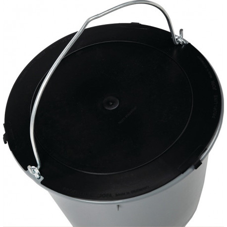Couvercle noir à l'intérieur-D. 370 mm plastique recyclé JOPA (Par 10)