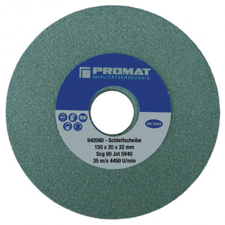 Disque pour tourets à meuler Ø300xB40x76mm 80 Form A - 125x19mm SCg