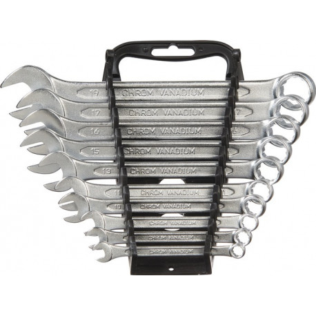 Jeu de clés mixtes 10 pcs. ouverture de clé 6-19 mm acier