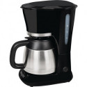 Machine à café KA 6501 sw Pichet thermo noir 800 W, décoration inox 1 l 4 à 8 tasses