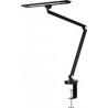 Lampe de bureau LED zircon aluminium, ABS, fer, PC noir hauteur 820 mm avec pince LED STYRO