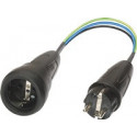 Adaptateur de mesure p. consommateurs à 1 phase Fiche à contact de sécurité dans la prise à contact de sécurité BENNING