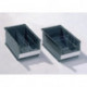 Boîtes de rangement ouvertes L160/140xl100xH75mm polyéthylène régénéré gris PE LOCKWEILER (Par 25)