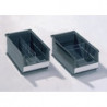 Boîtes de rangement ouvertes L160/140xl100xH75mm polyéthylène régénéré gris PE LOCKWEILER (Par 25)