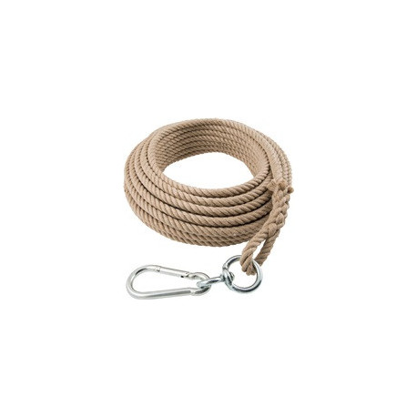 Corde de seau 25 m tournée en 4 brins, avec boucle 16 mm BRAUN