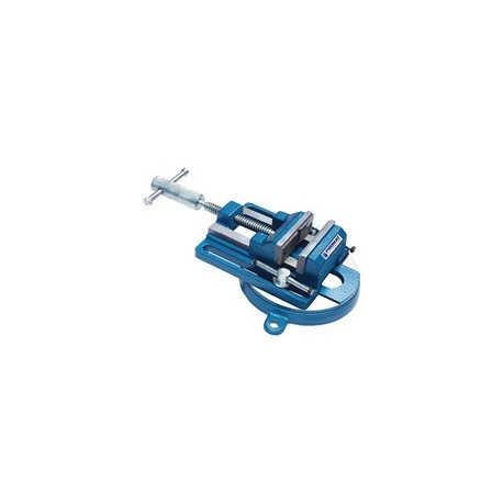 Étau de machine L.mors 100mm ouv. 100mm écart. trous 110 x 220mm orientable à 360 degrés 160mm réglable en L. PROMAT