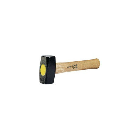 massette conforme à la norme 6475 Tête de marteau 1000 g manche en frêne STANLEY
