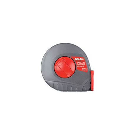 Mètre-ruban en boîtier type B L20m l10mm laqué blc Cl.de précision II Boîtier en plastique