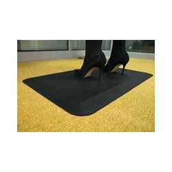 Revêtement de sol de poste de travail tapis fini L500xl800xS16mm noir polyuréthane