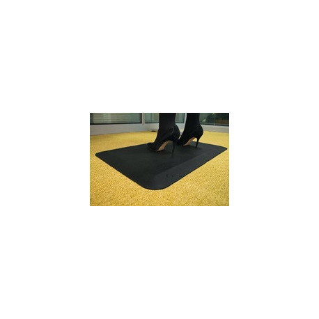 Revêtement de sol de poste de travail tapis fini L500xl800xS16mm noir polyuréthane