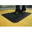 Revêtement de sol de poste de travail tapis fini L500xl800xS16mm noir polyuréthane