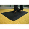 Revêtement de sol de poste de travail tapis fini L500xl800xS16mm noir polyuréthane