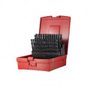 Jeu de Foret hélicoidaux A190 DIN 338 TypN D.6-10x0.1mm HSS 41 unités coffret plastique.DORMER