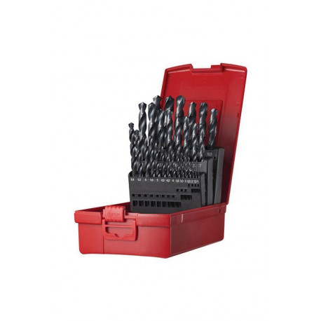 Jeu de Foret hélicoidaux A190 DIN 338 TypN D.1-13x0.5mm HSS 29 unités coffret plastique.DORMER