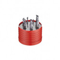 Jeu de fraises en bout Nr.922 D.3/4/5/6/8/10mm Z.2 VHM TiAlN 6tlg.Boîte ronde DORMER