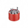 Jeu de fraises en bout Nr.922 D.3/4/5/6/8/10mm Z.2 VHM TiAlN 6tlg.Boîte ronde DORMER