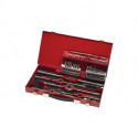 Jeu de filières et tarauds 21 M3-M12 21unités HSS Coffret métallique