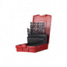 Jeu de forets hélicoïdaux A190 DIN 338 TypN D.1/16-3/8 x1/64 HSS 21 unités coffret plastique .DORMER