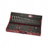 Jeu de filières et tarauds HS-14M M6-M20 34unités HSS Coffret métallique