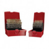 Jeu de Foret hélicoidaux A095 DIN 338 TypN D.1-10x0.1mm HSS 91 unités coffret plastique.DORMER