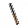 Fraise S521 Werksnorm R.0.5mm Gesamt-L.60mm HM TiSiN 45 degrés Z.4 DORMER