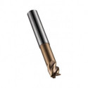 Fraise S521 Werksnorm R.0.5mm Gesamt-L.64mm HM TiSiN 45 degrés Z.4 DORMER
