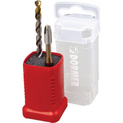 Jeu de tarauds de machine Nr.4 BN L002 M6 2unités.HSS-E PM Boîte en plastique DORMER