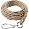 Corde de seau 25 m tournée en 4 brins avec boucle 18 mm