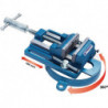 Étau de machine L.mors 100mm ouv. 100mm écart. trous 110 x 220mm orientable à 360 degrés 160mm réglable en L. PROMAT