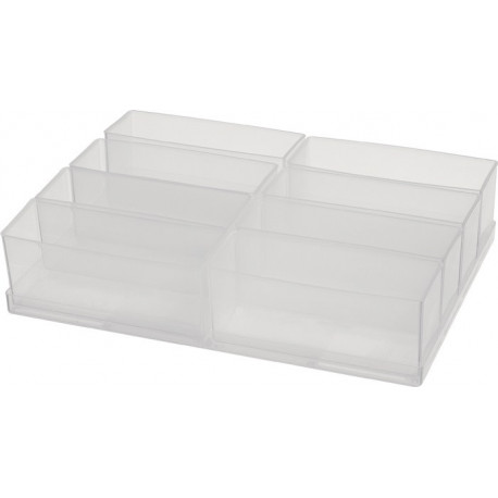 Kit de compartimentage 8pièces transp. l.39xp.109xH.47mm pour répour 871325-871332