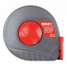 Mètre-ruban en boîtier type B L20m l10mm laqué blc Cl.de précision II Boîtier en plastique