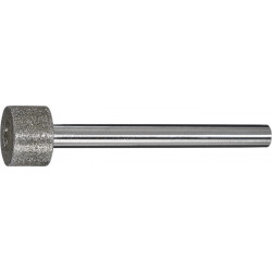 Meule sur tige diamant D10xH10mm 70 mm 6 mm D 126 Cylindres