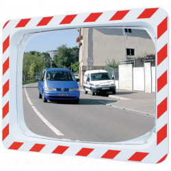 Miroir circ.600x800mm pl.rge/blc ac log.p.int.et ext.p.2 dir.dist.max.obs.20m